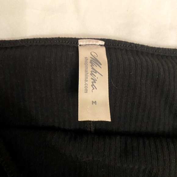 Mahina women’s casual little black dress stretchy and soft size m - Picture 2 of 3